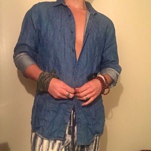 BANANA REPUBLIC IRISH LINEN unisex shirt